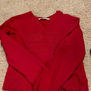Tommy Hilfiger vintage red American flag sweatshirt